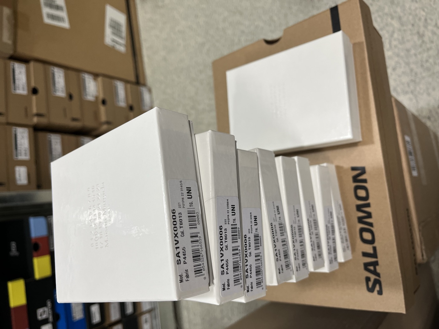 Maison Margiela boxes in inventory