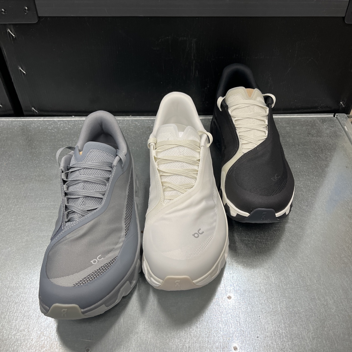 Branded sneakers ready for dispatch