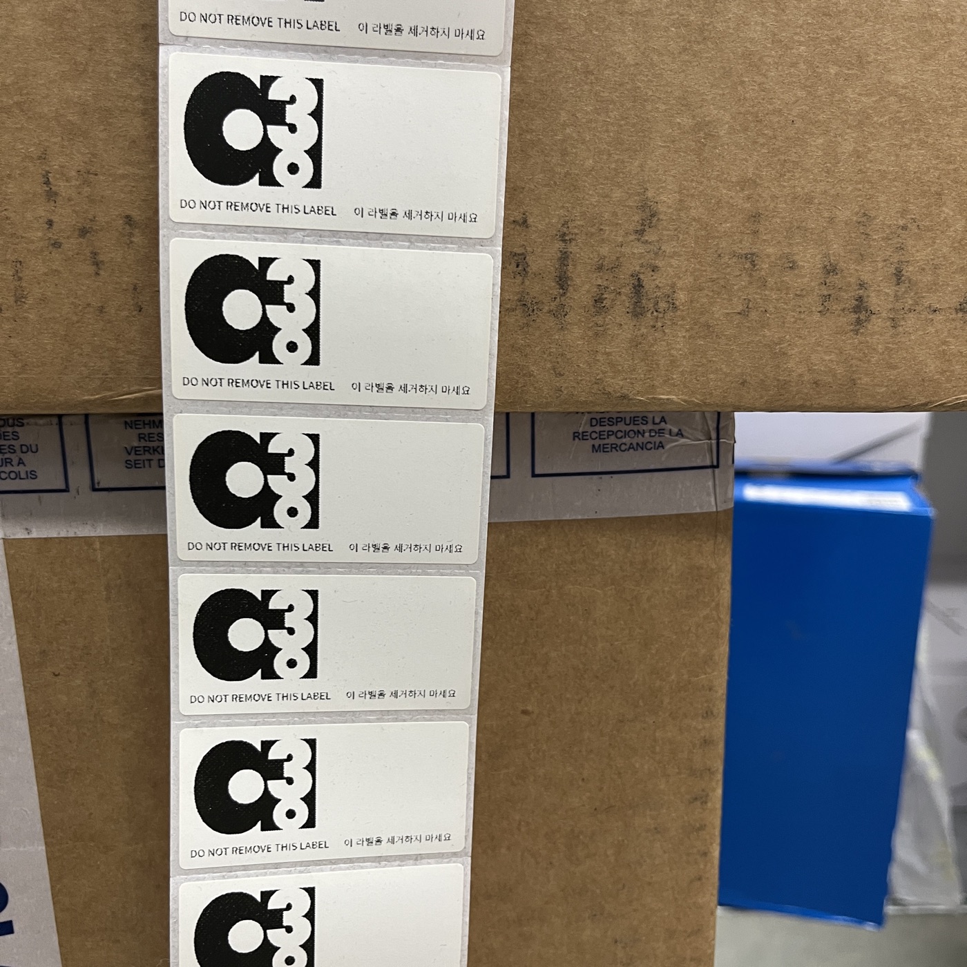 a30office labelling on outbound cartons